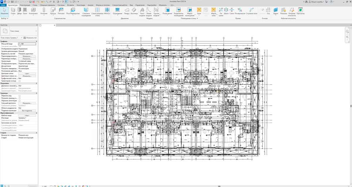BIM-модель в Revit — проект для Tito Oman Architects, Израиль